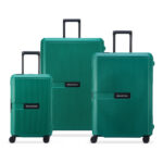 DELSEY SECURITECH STONE 3-PIECE SET 55/70/82CM GREEN