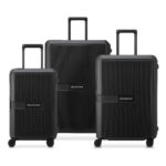 DELSEY SECURITECH STONE 3-PIECE SET 55/70/82CM BLACK