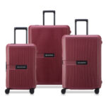 DELSEY SECURITECH STONE 3-PIECE SET BURGUNDY (S/M/L)