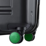 LUGGAGE TAG & WHEEL CAP SET 50MM GREEN