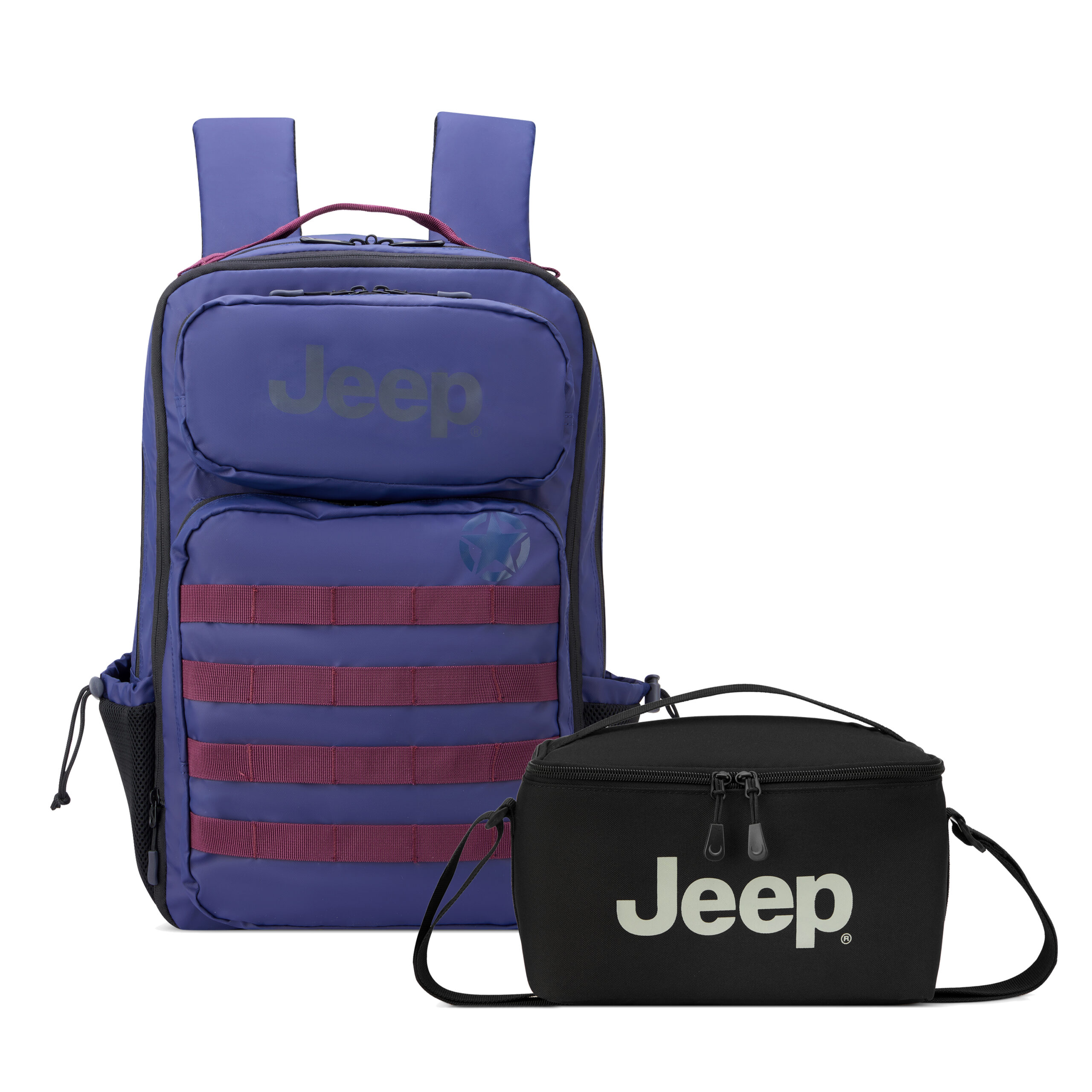 J0274461002-J0374619000 JEEP TACTICAL 15.6 INCH LAPTOP BACKPACK NAVY + LUNCH BAG BLACK - Image 1