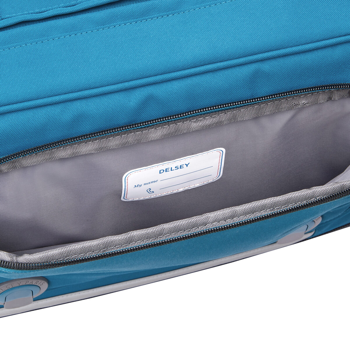 ACADEMIE 4 Wheels 15.6 Inch Trolley School Bag - Duck Blue - Image 8