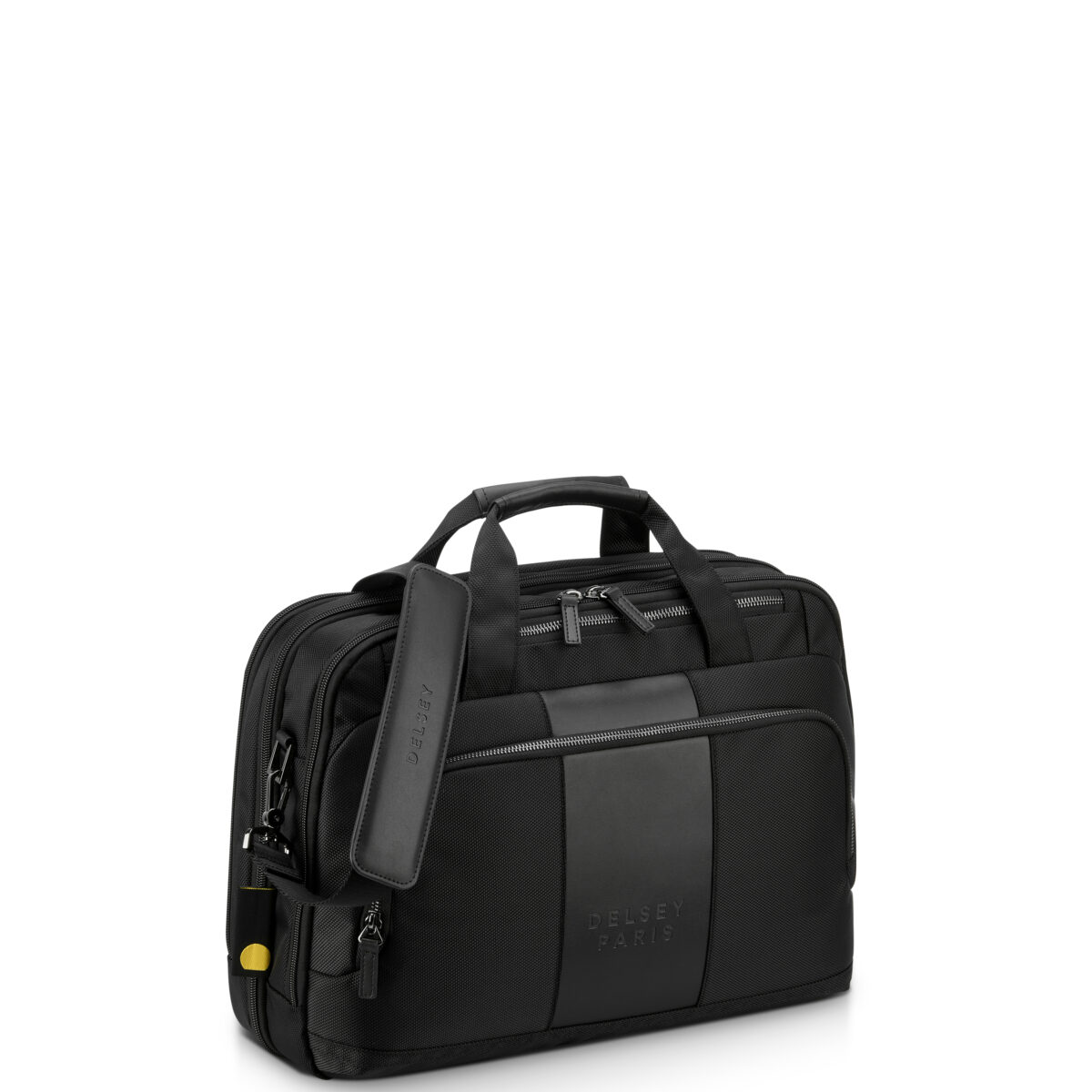 WAGRAM 15.6 INCH 2-COMPARTMENT SATCHEL BAG BLACK - Image 2