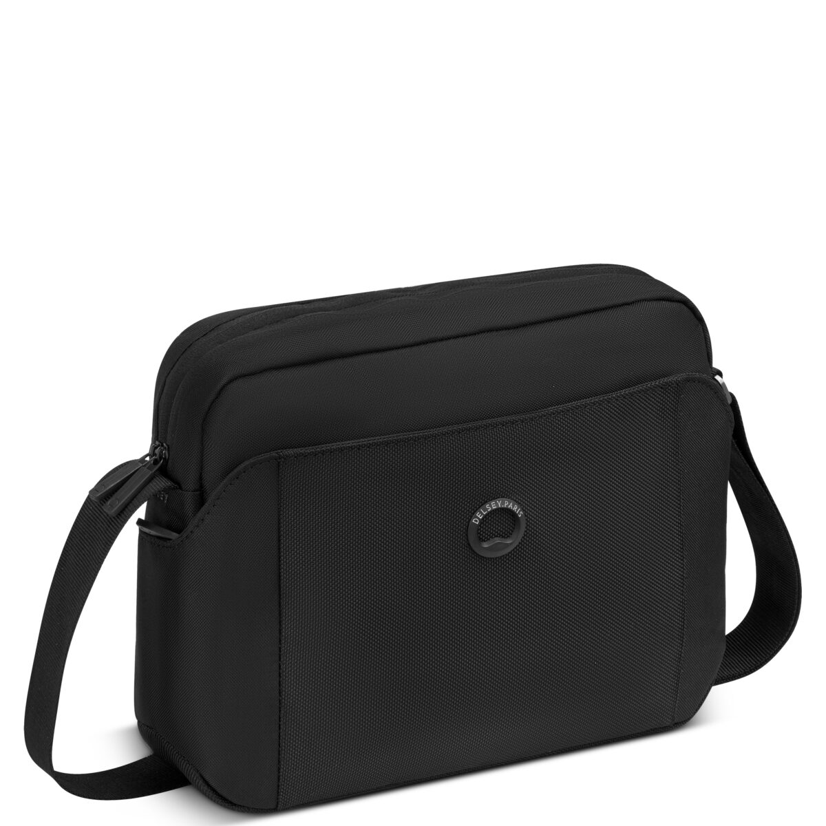 PICPUS 2 COMPARTMENT HORIZONTAL CROSSBODY BAG BLACK - Image 2