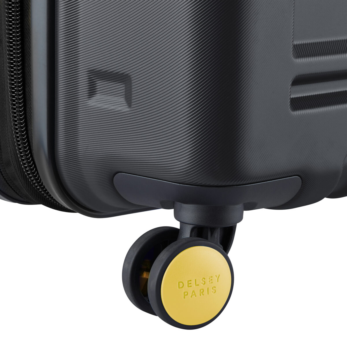 LUGGAGE TAG & WHEEL CAP SET 50MM YELLOW - Image 2