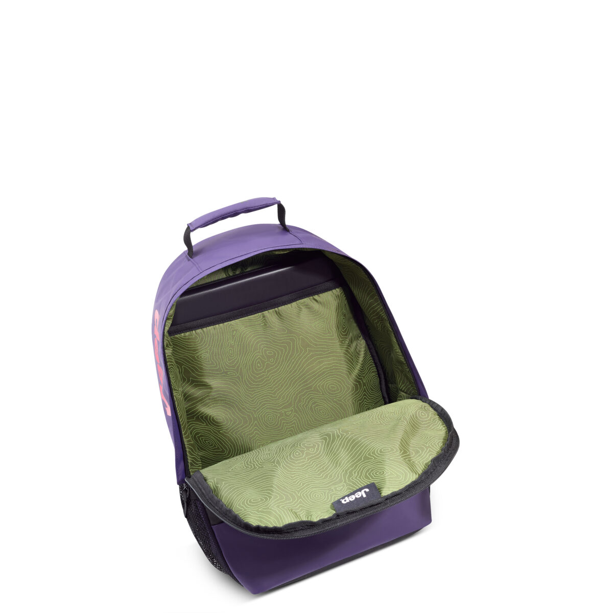 JEEP 17.3 INCH DUAL MATERIAL BACKPACK VIOLET - Image 5