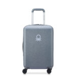 DELSEY X UNITED COLORS OF BENETTON HARDSIDE 55CM ACIER