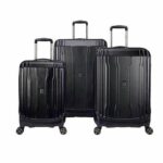Cruise Expendable luggage Spinner trolley suitcase 3 pcs set (L+M+S) 55/70/80cm black
