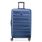 Air amour Hardcase Expendable Double wheel spinner suitcase 78cm blue