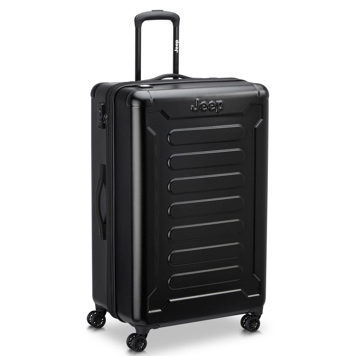 Jeep H004C Expandable 4DW Trolley 80cm Black - Image 2