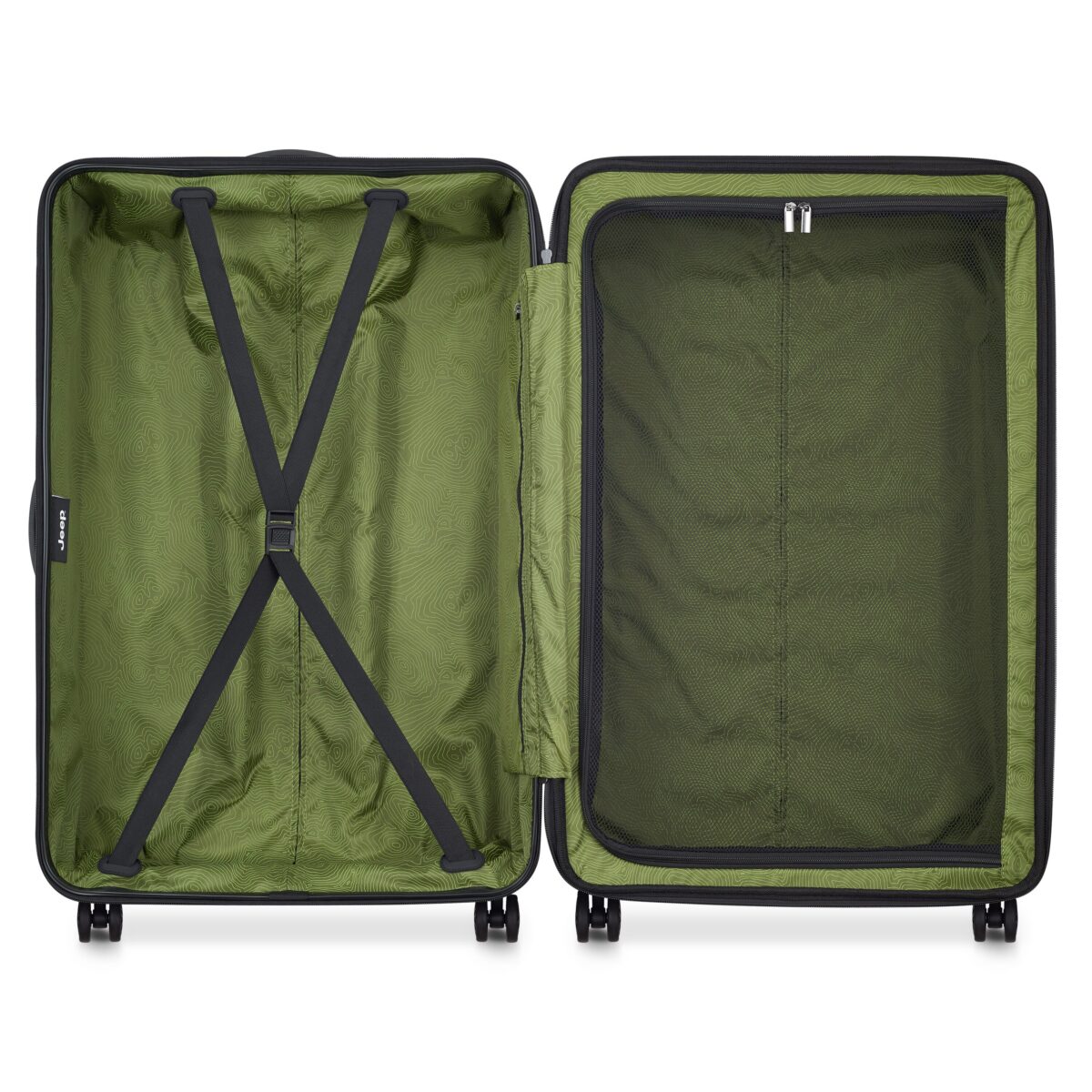 Jeep H004C Expandable 4DW Trolley 80cm Green - Image 3