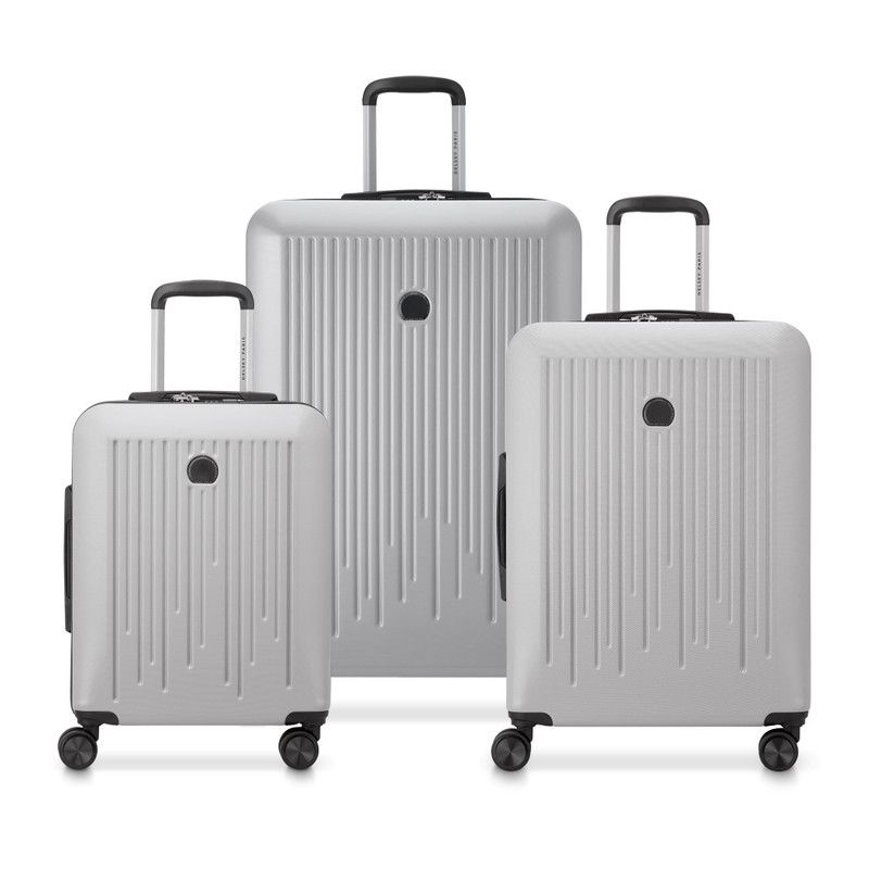 delsey-christine-00389498621-EU-00-group.jpg Christine Expendable Double wheel luggage trolley suitcase 3pcs set (L+M+S) 55/70/82cm strom grey - Image 1
